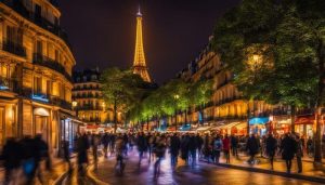 nocne życie w Paryżu